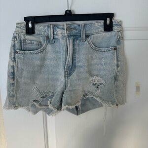 Old Navy Light Blue Distressed Jean Shorts